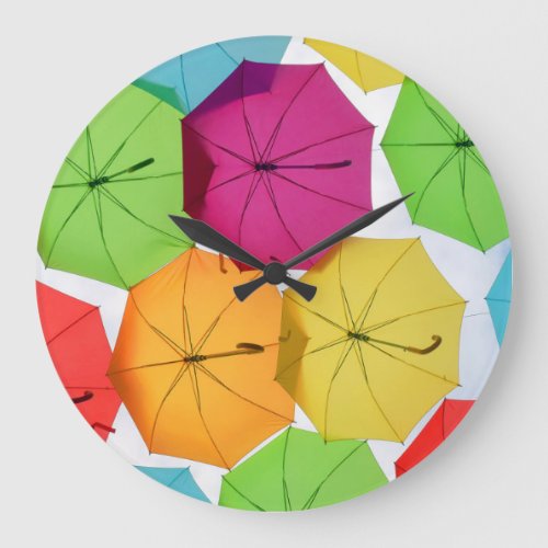 Bordeaux Brollies An umbrella canopy in France Large Clock