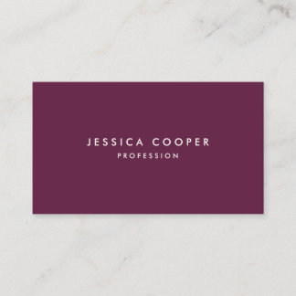 Bordeaux Color Single Wine Business Card