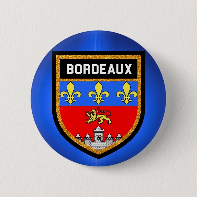 Bordeaux Flag Pinback Button (Front)