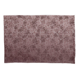 Bordeaux flowers degraded pillow case