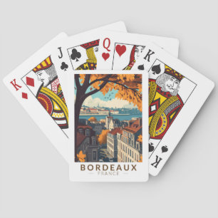 Bordeaux France Travel Art Vintage Poker Cards