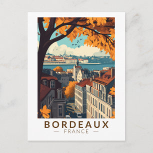 Bordeaux France Travel Art Vintage Postcard