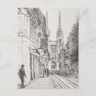 Bordeaux France. Twin spire.2010 Postcard