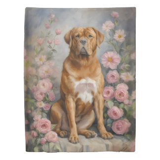 Bordeaux French Mastiff Dog Duvet Cover