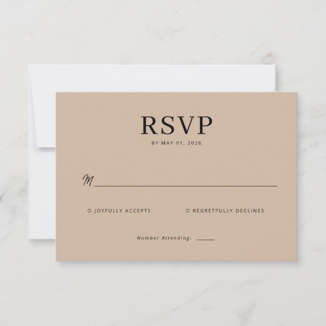 Bordeaux Gothic Paisley Wedding RSVP Card (Front)
