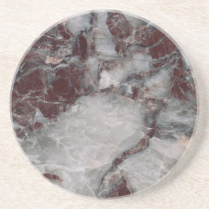 Bordeaux Grisso Decorative Stone - Rugged Beauty Coaster