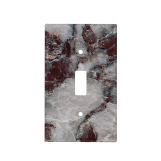 Bordeaux Grisso Stone Pattern Background - Rugged Light Switch Cover