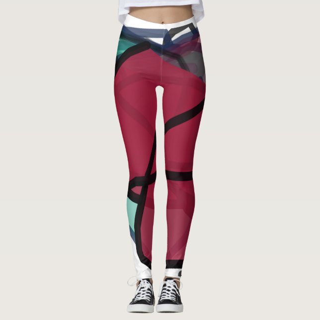 Bordeaux pair of leggings (Front)