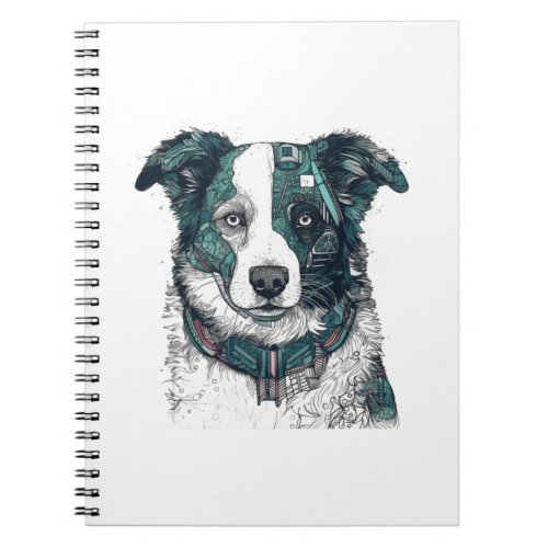 Border Bionics Cutting_Edge Futuristic Dog Gear Notebook