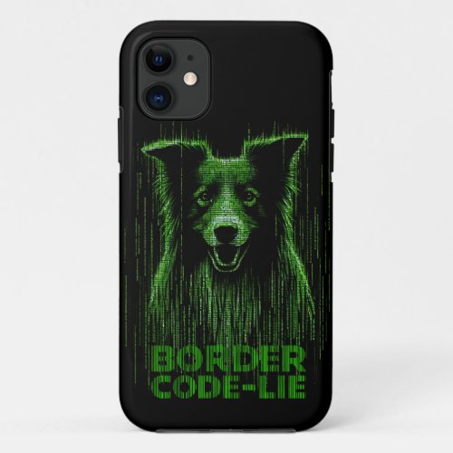 Border code_lie iPhone 11 case