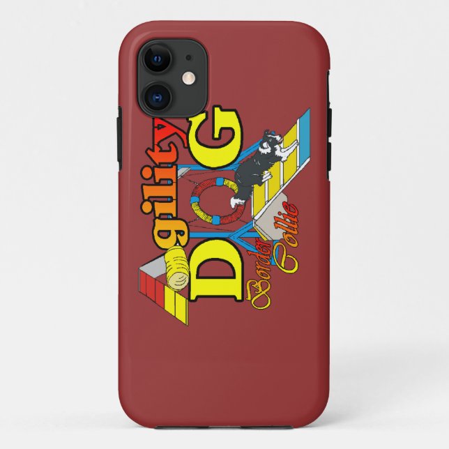 Border Collie Agility Case-Mate iPhone Case (Back)