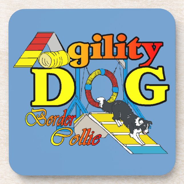 Border Collie Agility Coaster (Front)