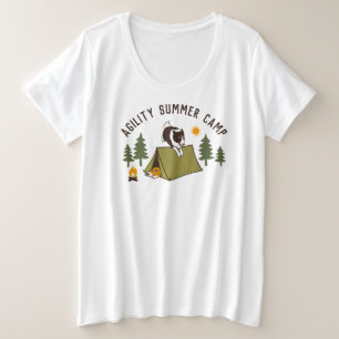 Border Collie Agility Dog Summer Camp Custom T-Shi Plus Size T-Shirt