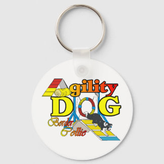 Border Collie Agility Gifts Keychain