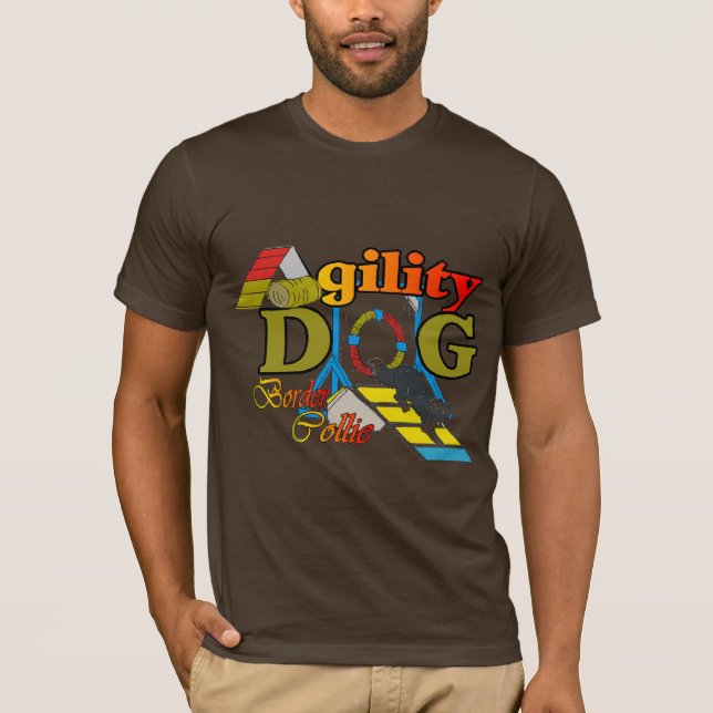 Border Collie Agility Gifts T-Shirt (Front)