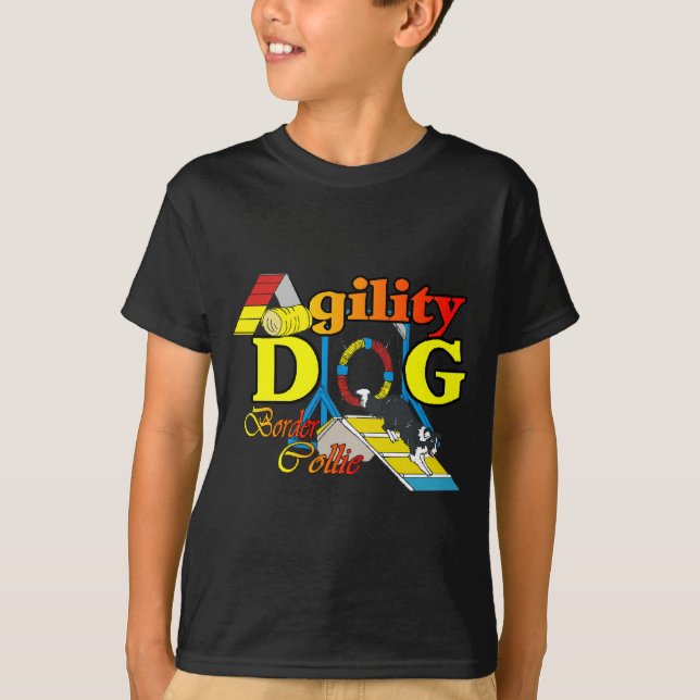 Border Collie Agility Gifts T-Shirt (Front)