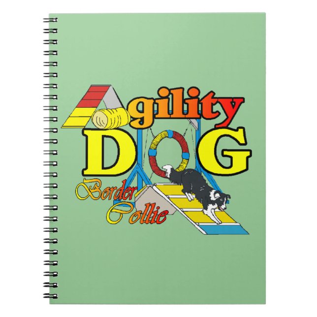 Border Collie Agility Notebook (Front)