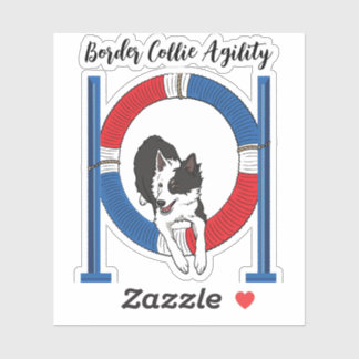 Border Collie Agility Sticker