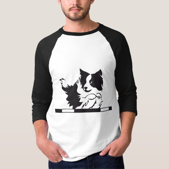 Border Collie Agility T-shirt (Front)