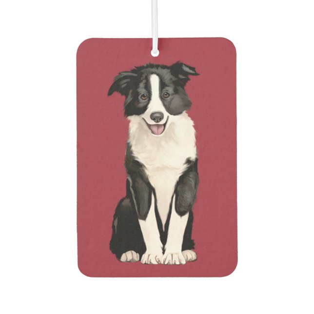 Border Collie Air Freshener (Front)