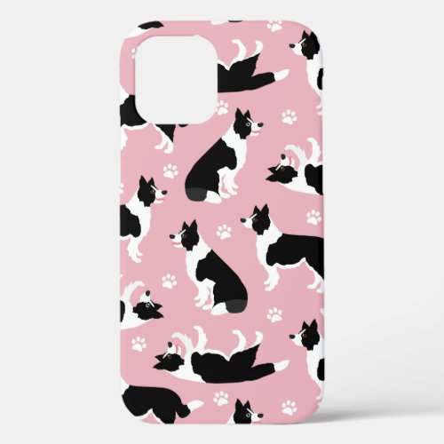 Border Collie and Paw Print Case_Mate iPhone Case