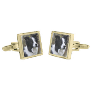 Border Collie Art Cufflinks