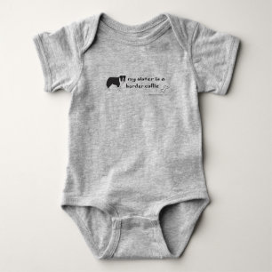 border collie baby bodysuit