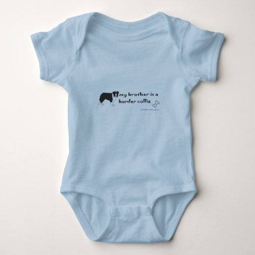 border collie baby bodysuit