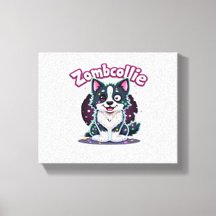Border Collie BC Zombie Dog Halloween Essential T- Canvas Print