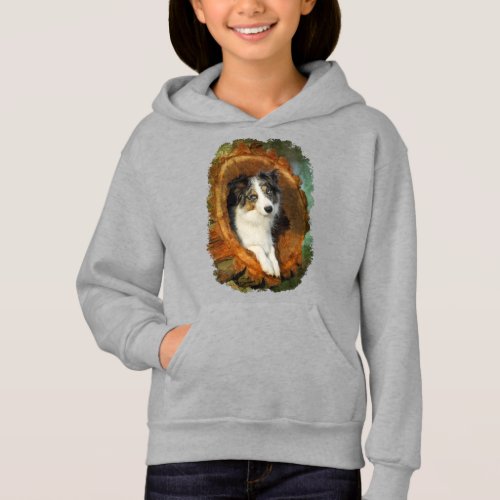 Border Collie Blue Merle Dog Animal Funny  _ Hoodie