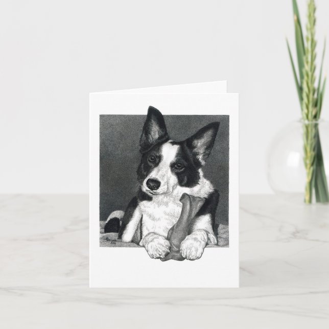 Border Collie Card - "Magpie" (Front)