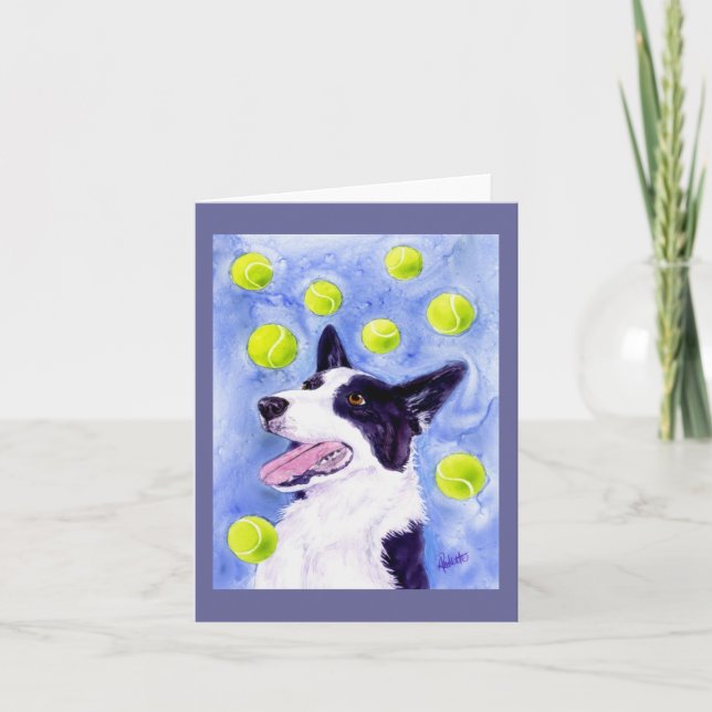 Border Collie Card - "Magpie's Gold" (Front)
