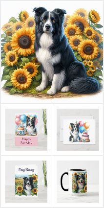 Border Collie Cards and Gifts