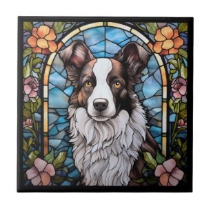 Border Collie Ceramic Tile