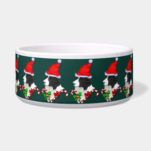 Border Collie Christmas Bowl