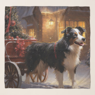 Border Collie Christmas Festive Season Scarf