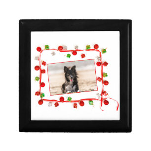 Border Collie Christmas Jewelry Box