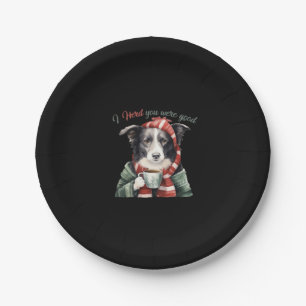 Border collie Christmas Jumper Essential T-Shirt Paper Plates