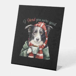 Border collie Christmas Jumper Essential T-Shirt Pedestal Sign