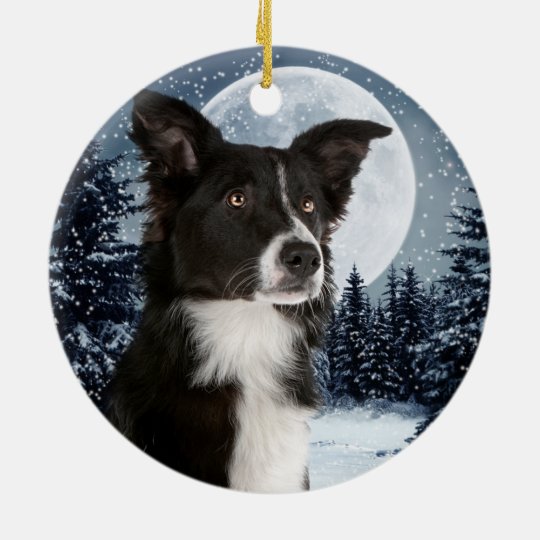 border collie ornaments figurines