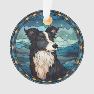 Border Collie Christmas Ornament