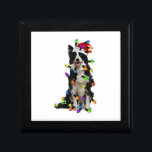 Border Collie Christmas Santa Funny Dog Lover Gift Box<br><div class="desc">Border Collie Christmas Santa Funny Dog Lover</div>