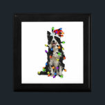 Border Collie Christmas Santa Funny Dog Lover Gift Box<br><div class="desc">Border Collie Christmas Santa Funny Dog Lover</div>