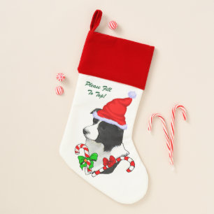 Border Collie Christmas Stocking