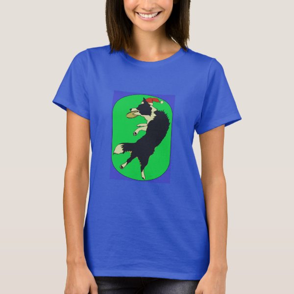 border collie christmas t shirt