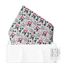 Border Collie Christmas Tissue Paper
