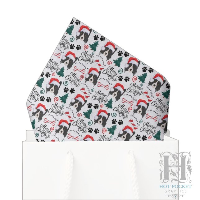Border Collie Christmas Tissue Paper (Creator Uploaded)