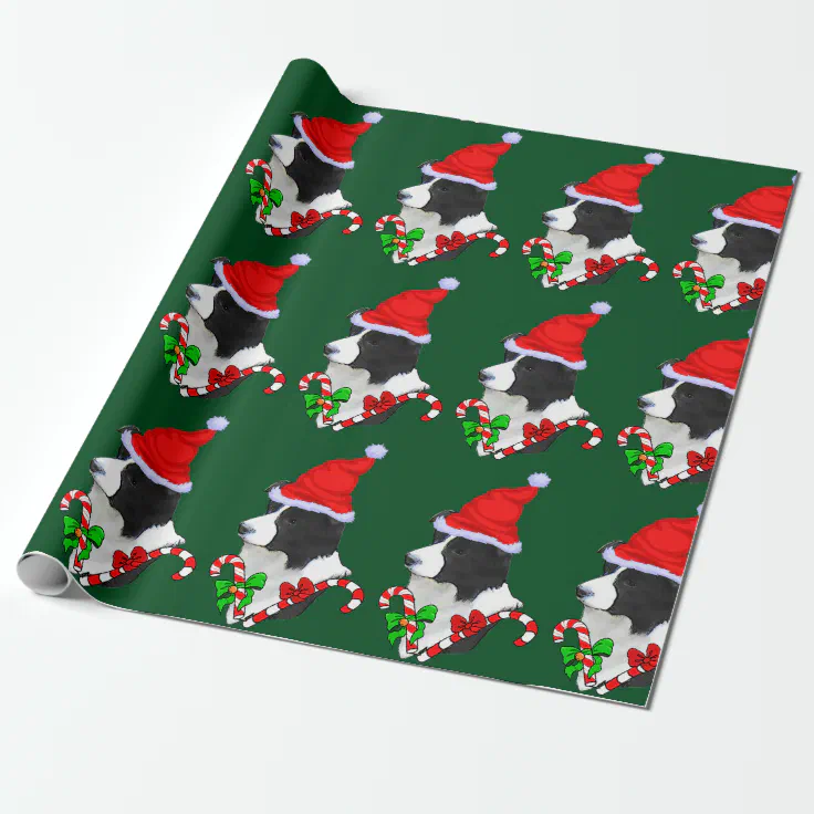 Border Collie Christmas Wrapping Paper 