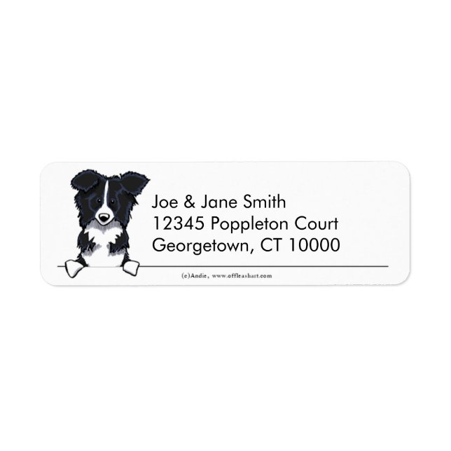 Border Collie Clean & Simple Label (Front)