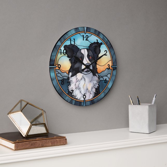 Border Collie Clock (Office)